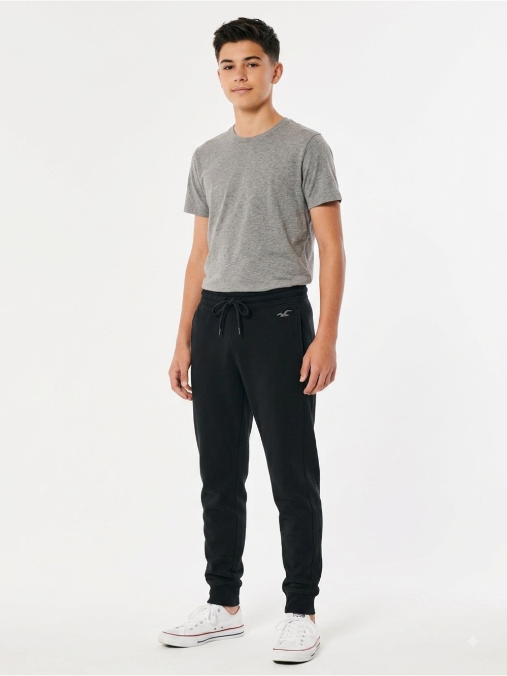 Hollister Dark Grey Jogger Pants Comfortable Athletic Everyday Sweatpants Men XS